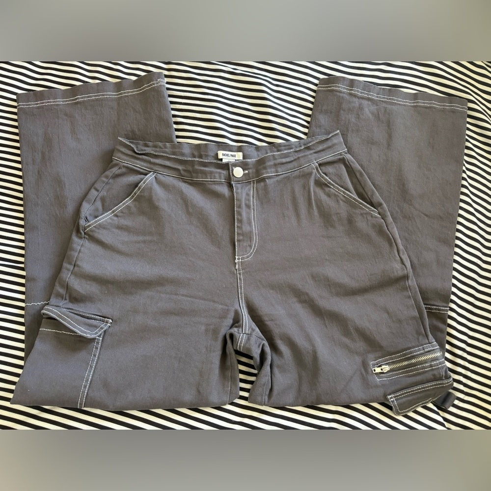 Dark grey Cargo Pants- Rachel Paige Y2K